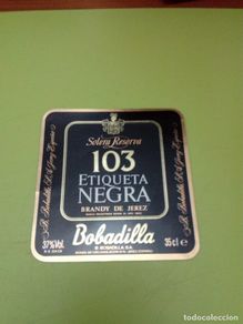 Old Labels: ETIQUETA. SOLERA RESERVA 103. ETIQUETA NEGRA. C7CR